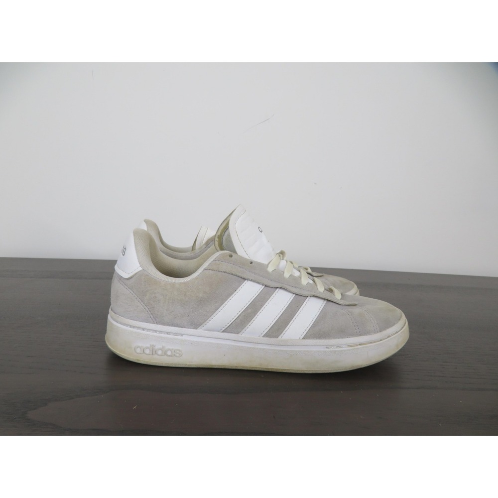 Adidas Grand Court Alpha Womens 9.5 Gray Suede Walking Sneakers ID5288 Casual
